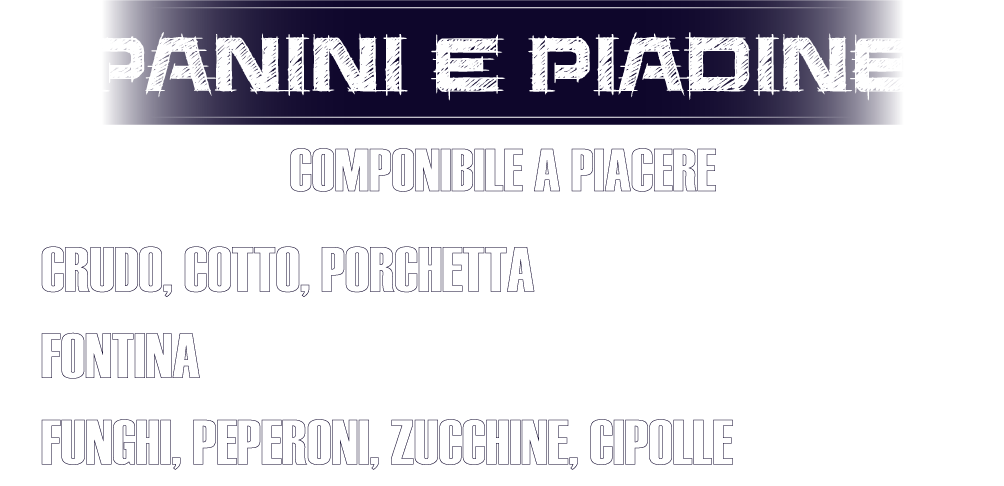 oops.. qualcosa è andato storto nel caricamento del menu'. Perdonaci :( 